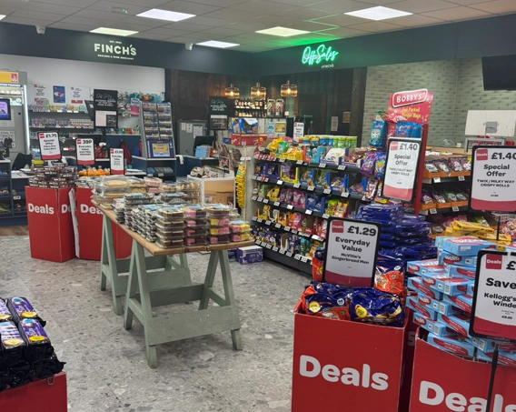 Inside the store