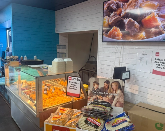 Hot food in store